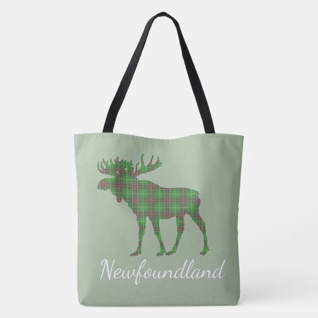 La bolsa de asas linda de Terranova de los alces   (Reverso)