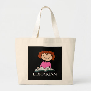 La bolsa de asas linda del bibliotecario