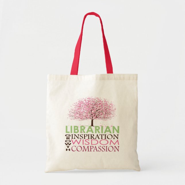 La bolsa de asas linda del bibliotecario (Frente)