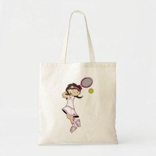 La bolsa de asas linda del chica del tenis