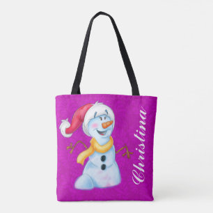 La bolsa de asas linda del dibujo animado del