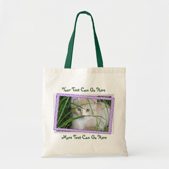 La bolsa de asas linda del gatito (Frente)