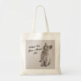 La bolsa de asas linda del gato