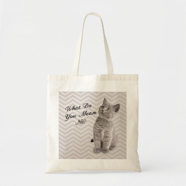 La bolsa de asas linda del gato (Frente)