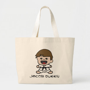 La bolsa de asas linda del karate de Little Boy