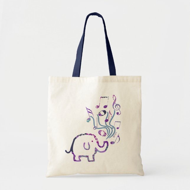 la bolsa de asas magnífica de las notas musicales (Frente)