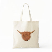 La bolsa de asas melenuda de la vaca de la montaña