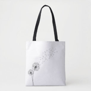 La bolsa de asas minimalista simple del diente de
