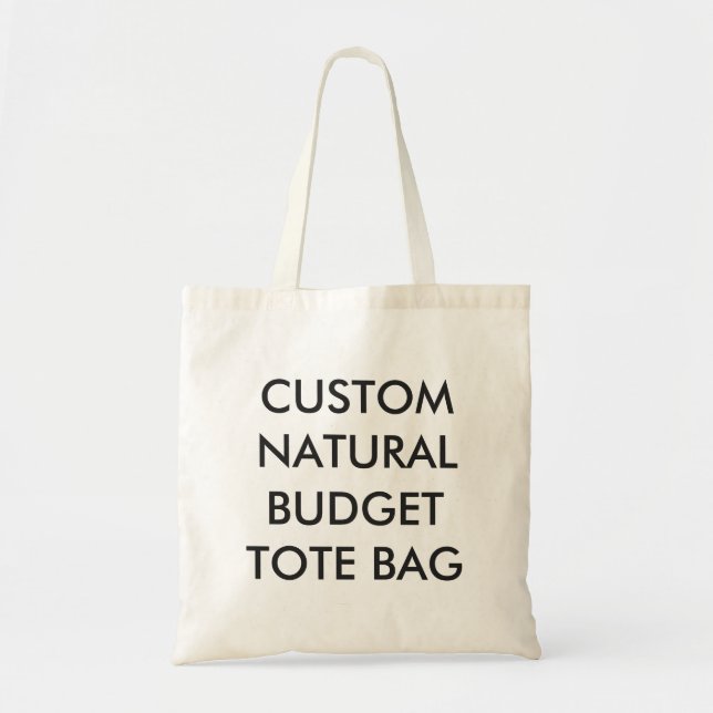 La bolsa de asas natural personalizada (Frente)