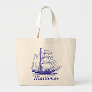 La bolsa de asas náutica de la lona del velero de