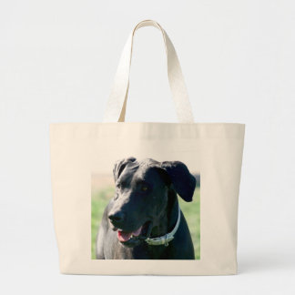 La bolsa de asas negra de great dane
