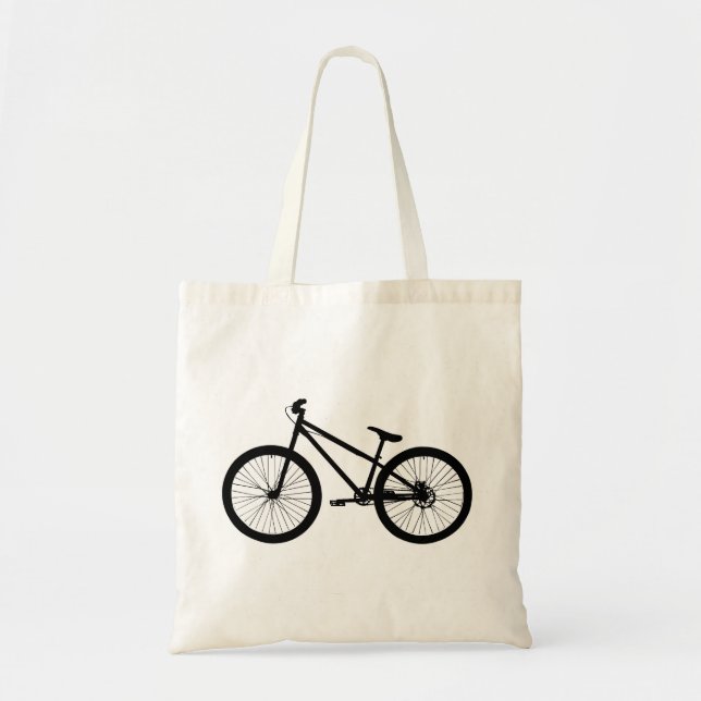 La bolsa de asas negra de la lona de la bici de (Frente)