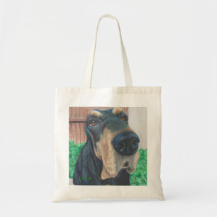 la bolsa de asas negra del perro de caza