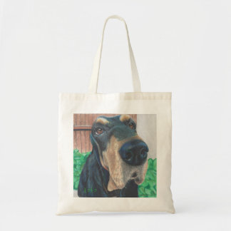la bolsa de asas negra del perro de caza