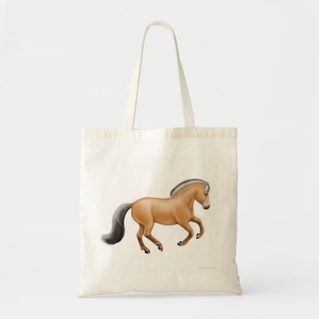 La bolsa de asas noruega del caballo del fiordo (Frente)