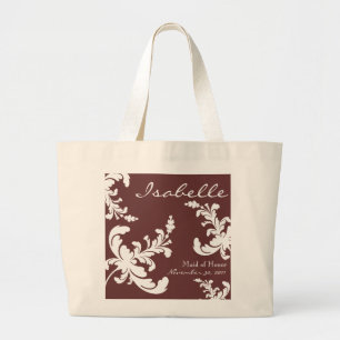 La bolsa de asas nupcial floral del fiesta del