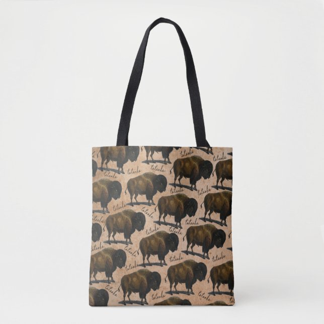 La bolsa de asas occidental del bisonte del búfalo (Anverso)