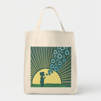 La bolsa de asas orgánica de las burbujas