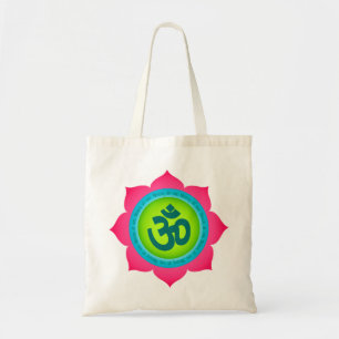 La bolsa de asas orgánica de OM Namaste Lotus de