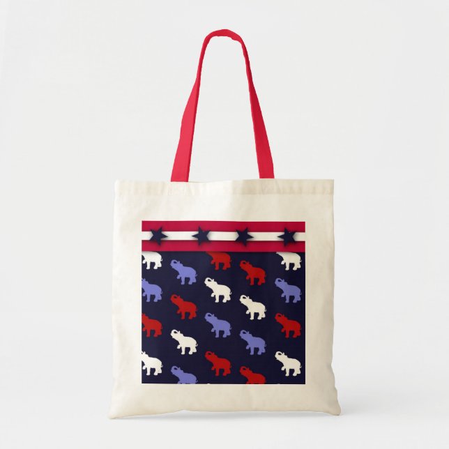 La bolsa de asas patriótica de los elefantes (Frente)