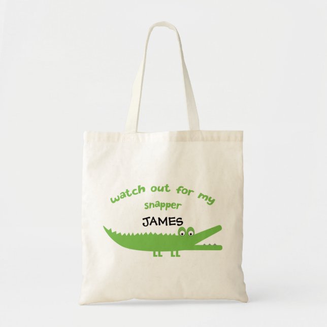La bolsa de asas personalizada cocodrilo de los (Frente)