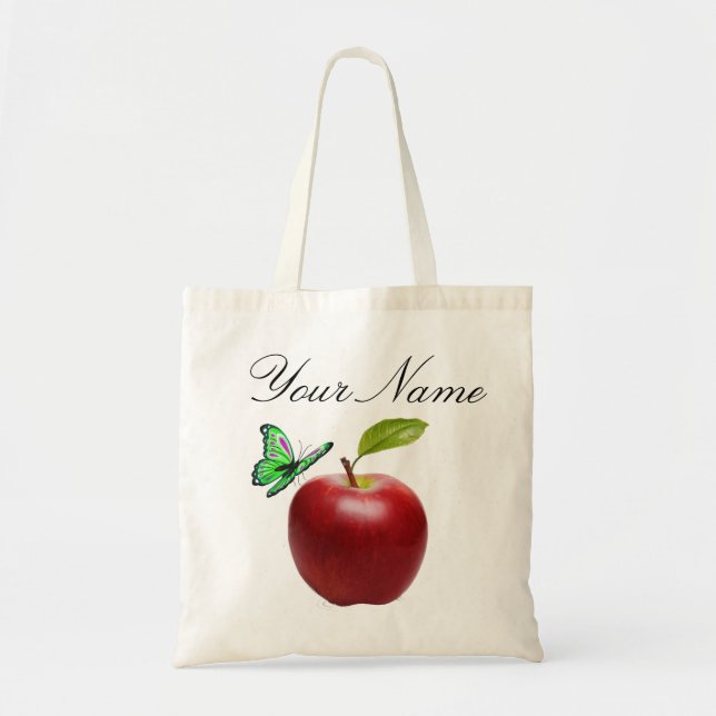 La bolsa de asas personalizada de APPLE y de la (Frente)