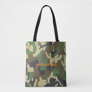 La bolsa de asas personalizada de Camo