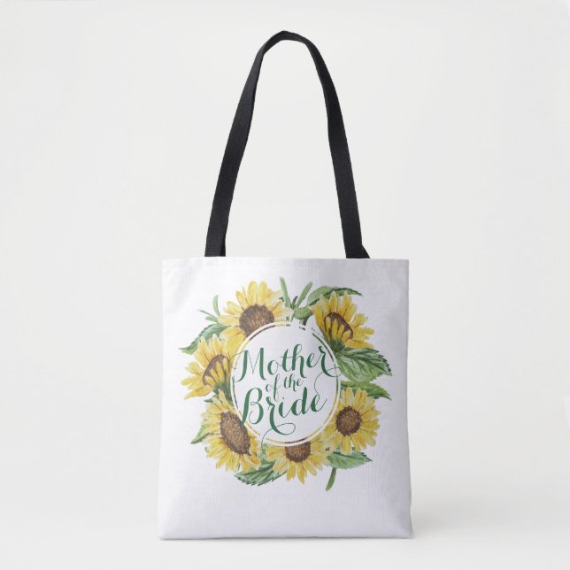 La bolsa de asas personalizada de la boda de la (Anverso)