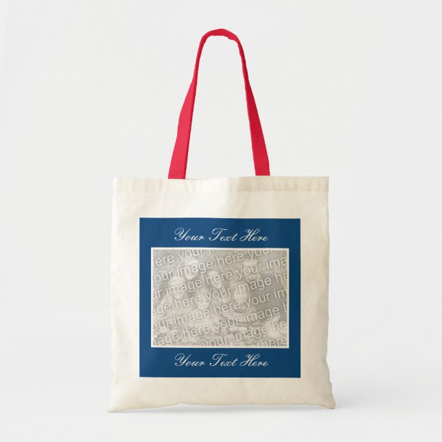 La bolsa de asas personalizada de la foto con su (Frente)