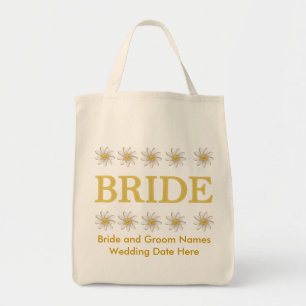 La bolsa de asas personalizada de la novia de la