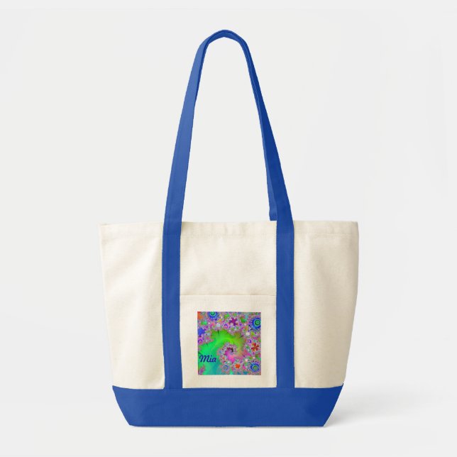 "La bolsa de asas personalizada de la trayectoria (Frente)