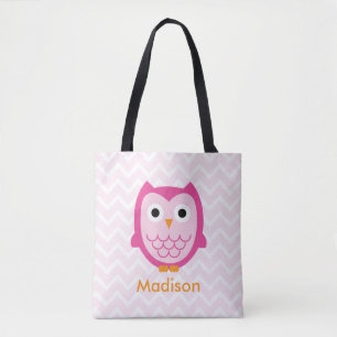 La bolsa de asas personalizada del búho