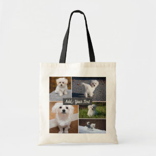 La bolsa de asas personalizada del collage de
