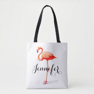 La bolsa de asas personalizada del flamenco de las