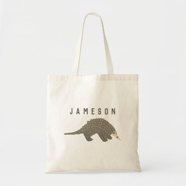 La bolsa de asas personalizada del Pangolin (Frente)