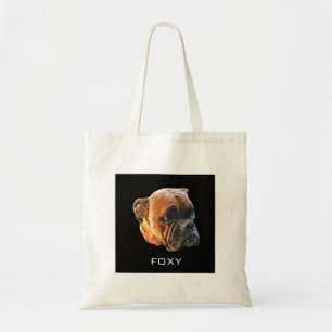 La bolsa de asas personalizada del perro de la