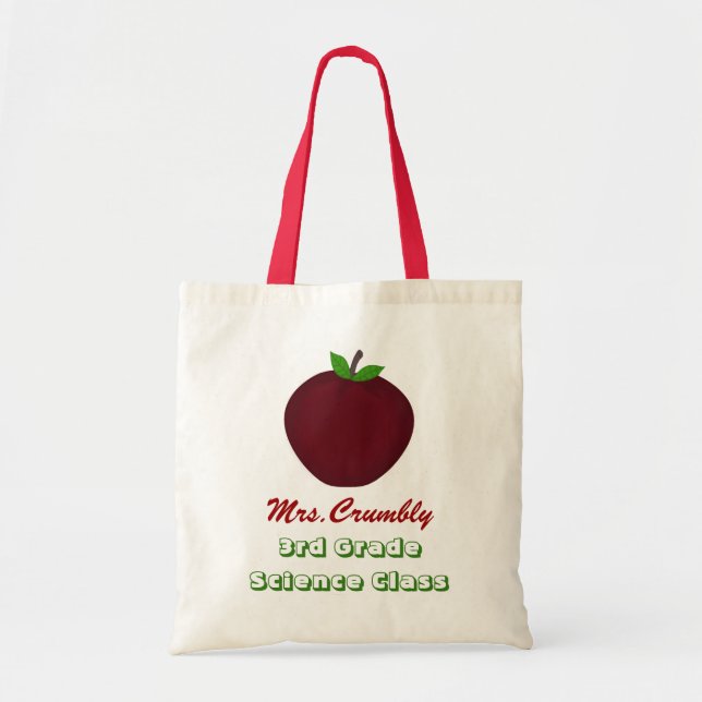La bolsa de asas personalizada del profesor (Frente)