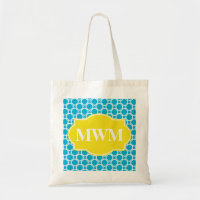 La bolsa de asas personalizada Quatrefoil del
