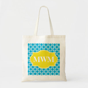 La bolsa de asas personalizada Quatrefoil del