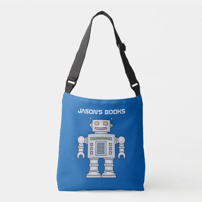 La bolsa de asas personalizada robot del libro de (Anverso)