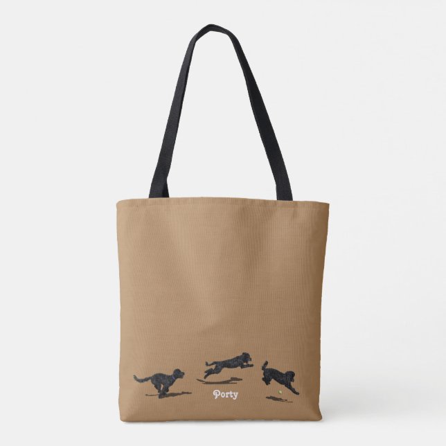 La bolsa de asas portuguesa del perro de agua (Reverso)