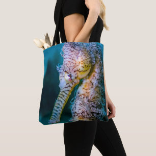 la bolsa de asas práctica con diseño del seahors