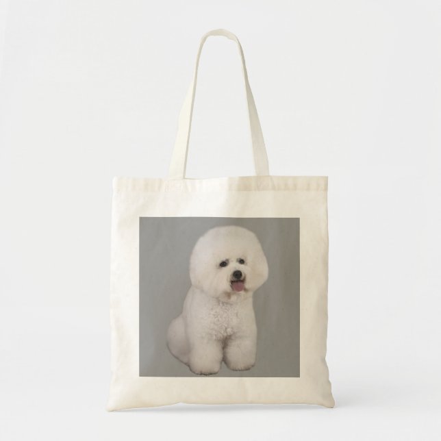 La bolsa de asas preciosa de Bichon Frise (Frente)