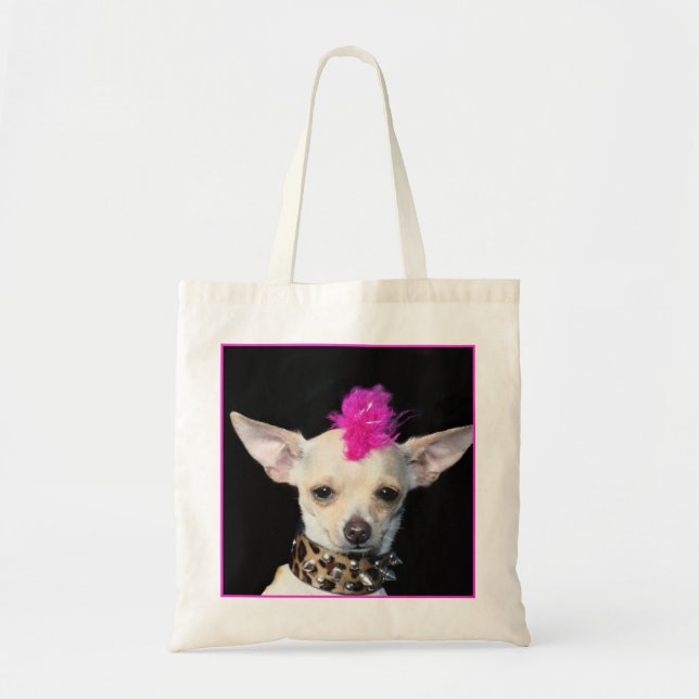 La bolsa de asas punky de la chihuahua (Frente)