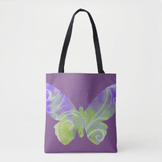 La bolsa de asas púrpura de la mariposa