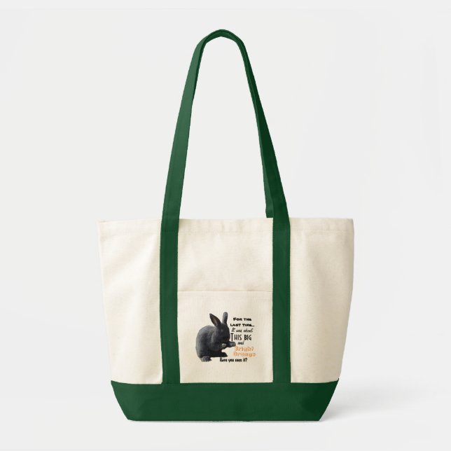 La bolsa de asas que falta de la zanahoria del (Frente)