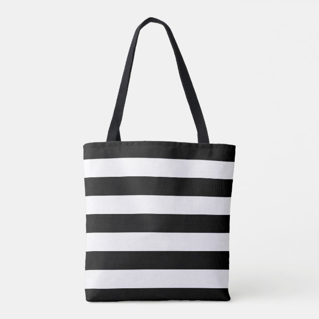 La bolsa de asas rayada blanco y negro (Reverso)