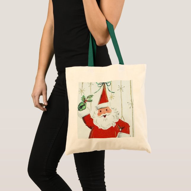 La bolsa de asas retra del día de fiesta de Santa (Anverso (producto))