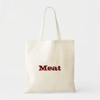 La bolsa de asas reutilizable de la carne/del