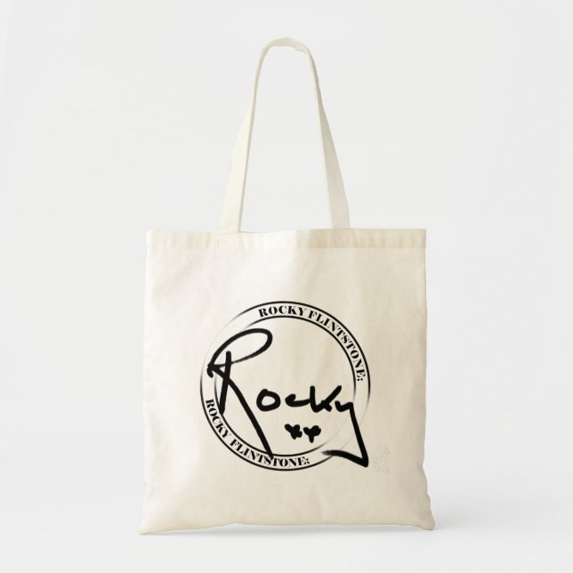 La bolsa de asas rocosa de la firma del (Frente)